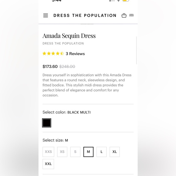 $248 NWOT Dress The Population Amanda Sequin Dress - Picture 4 of 13